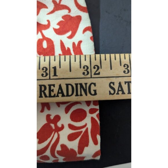 Banana Republic Petite Dress Size 4P orange White Floral Sleeveless - Picture 7 of 9